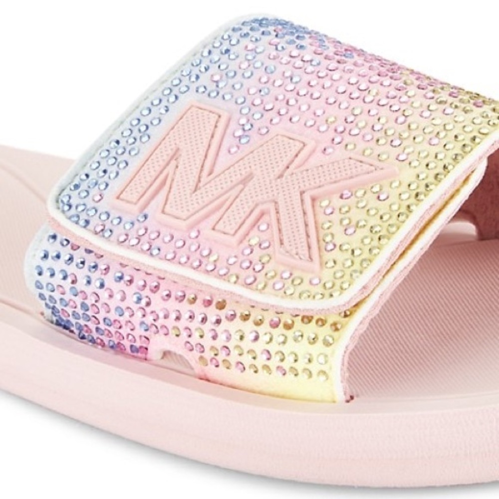MK Crystal-Embellished Slides smoky rose - Picture 3 of 9